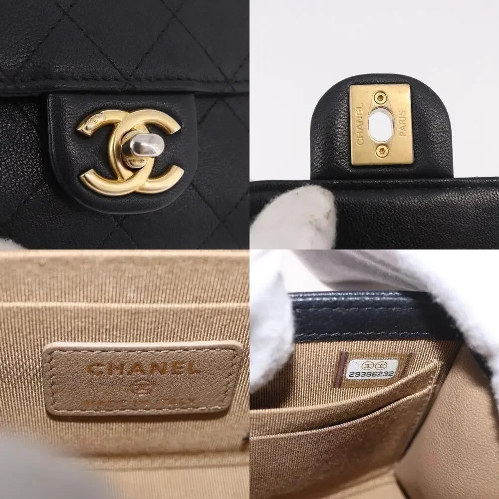 Chanel Matelasse Chain Shoulder Bag Black
